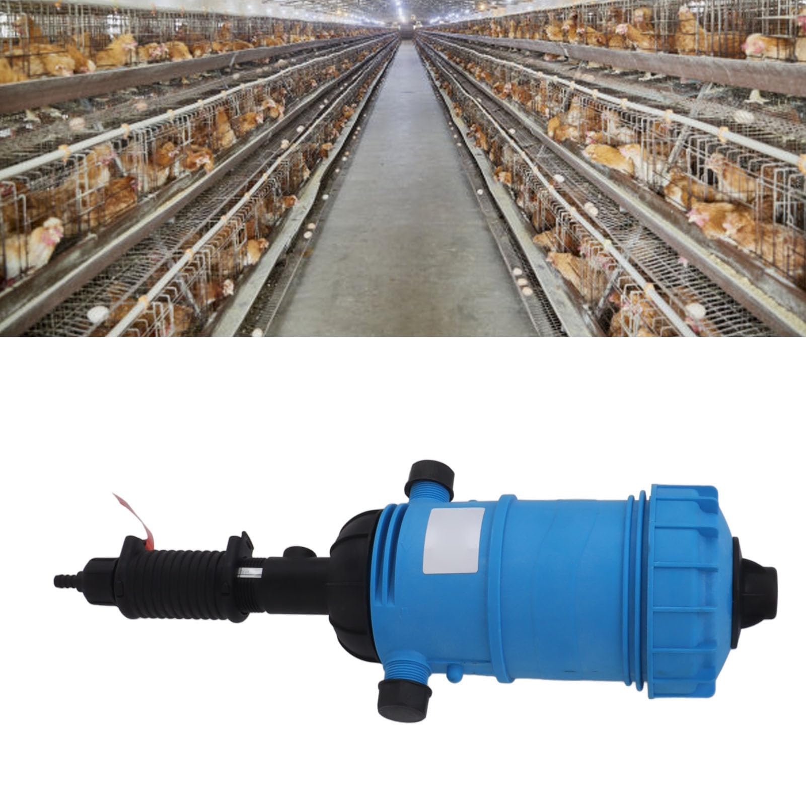 Bomba dosificadora inyector de riego por goteo, Automático G3/4 rosca interna clara escala bomba fertilizante para la industria (R2504)