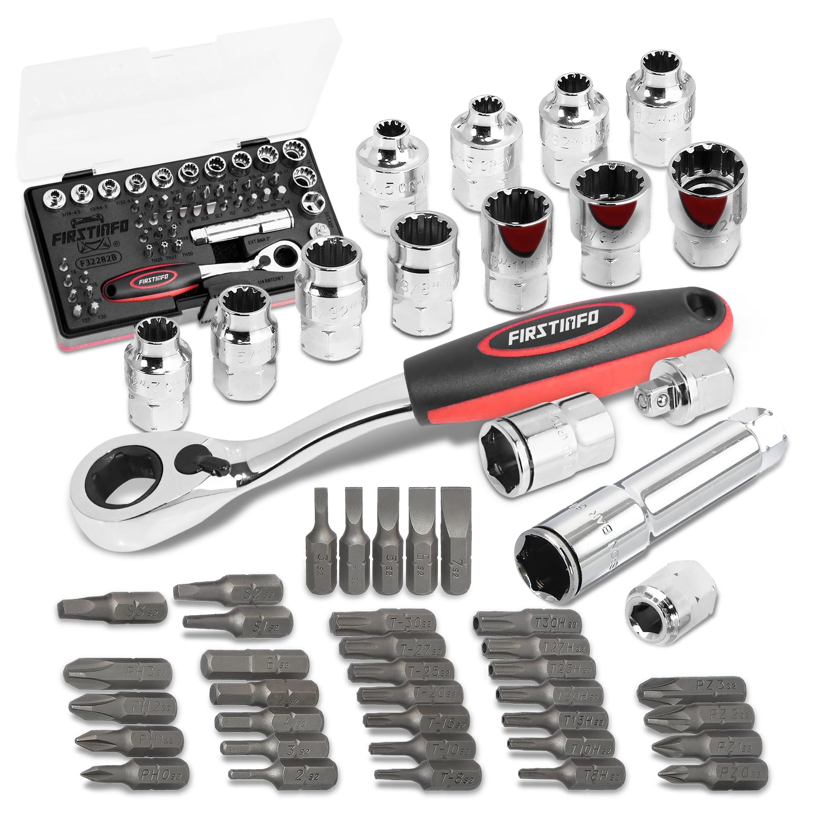Amazon.com: FIRSTINFO F32282B Taiwan Pass Through Socket Wrench