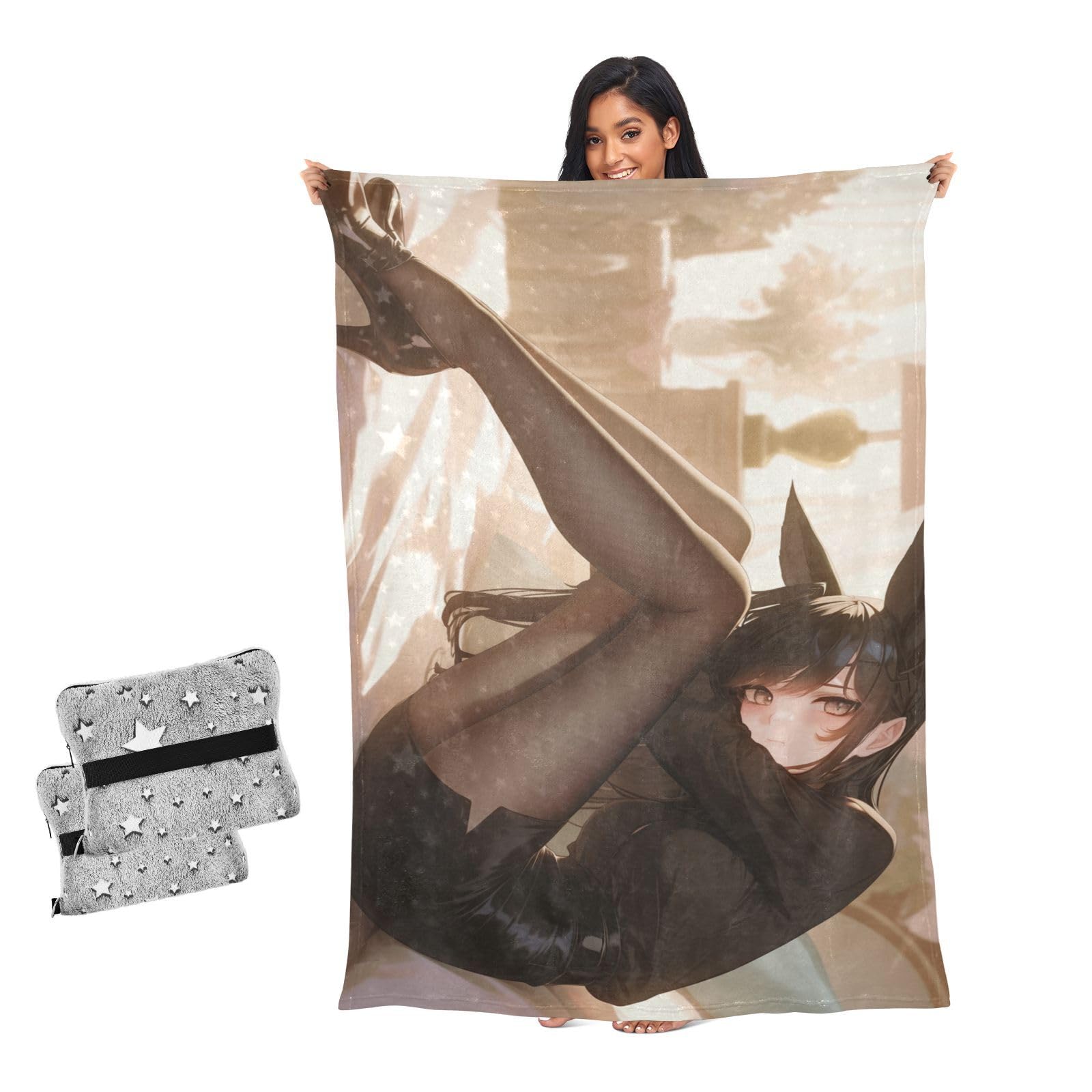 Couverture filles lapin noir pour stopper le froid nocturne avec douceur