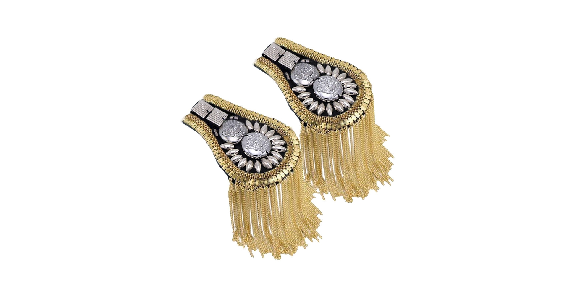 Amazon.com: Blazer Shoulder Epaulets Tassel Chain Metal
