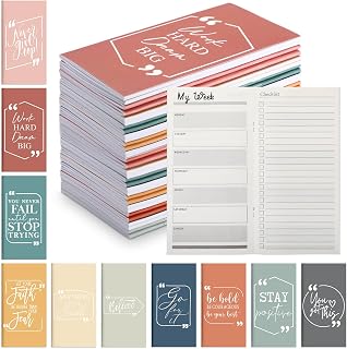 Qilery 30 Pack Motivational Pocket Planners Bulk 2026-2027 Weekly Habit Trackers To-Do Lists for Employee Appreciation Gifts Nurses Managers