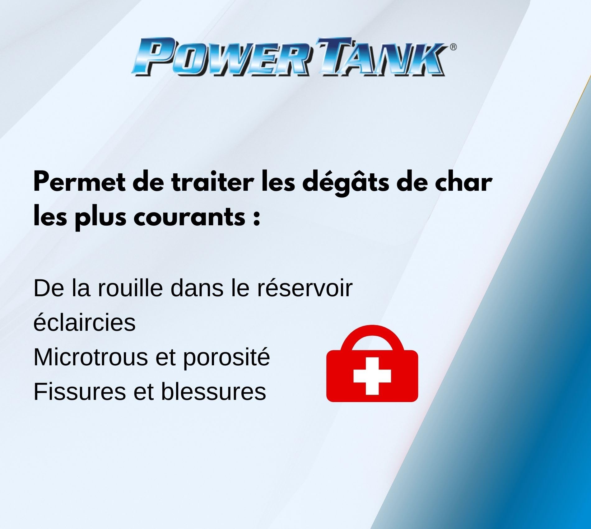 Lux Metal Power Tank - Traitement de Réservoir Innovant - pour Réparer, Régénérer et Protéger Les Réservoirs - (Kit Medium Blanc Céramique 700 GR) - Automobile, Moto, Scooter, Véhicules Vintage