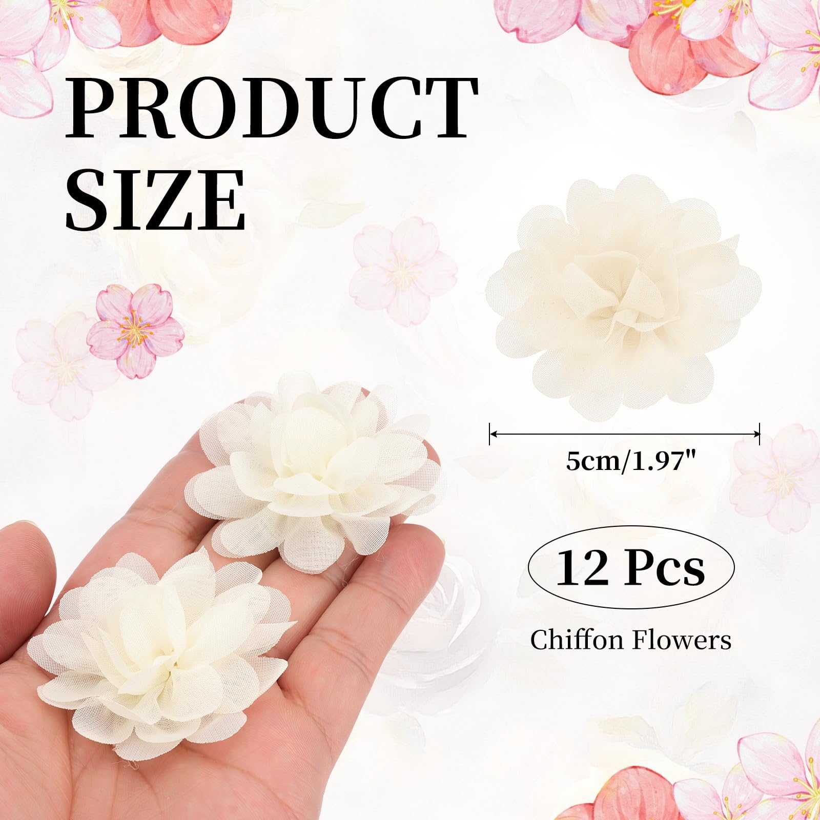 PATIKIL Chiffon Flowers - Image 2