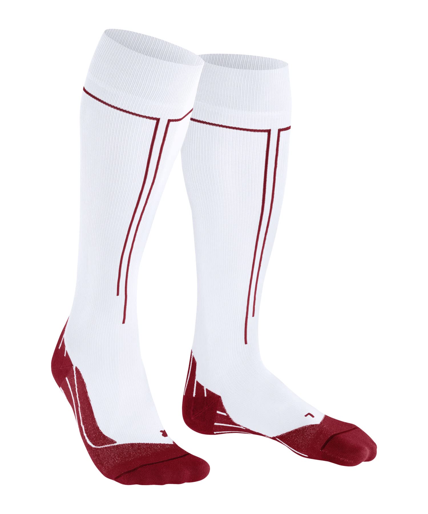 FALKE Heren Hardloopsokken RU Compression Energy M KH Functioneel material Met compressie 1 Paar, Wit (White 2008) - Kuitomwang W2, 39-42