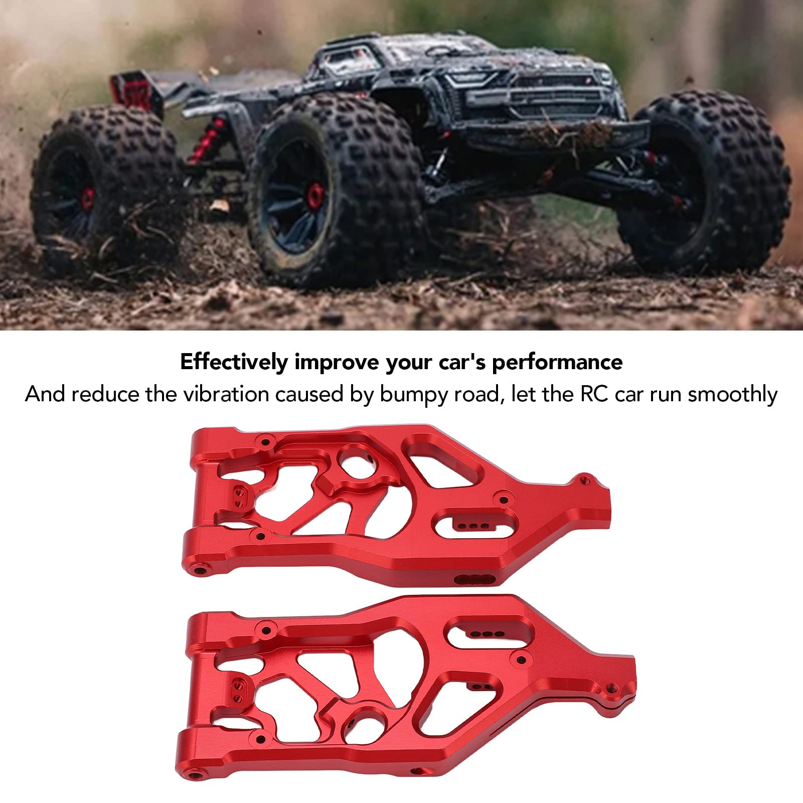 Przednie wahacze RC ze stopu aluminium poprawiające osiągi samochodu dla 1/5 (Czerwony)