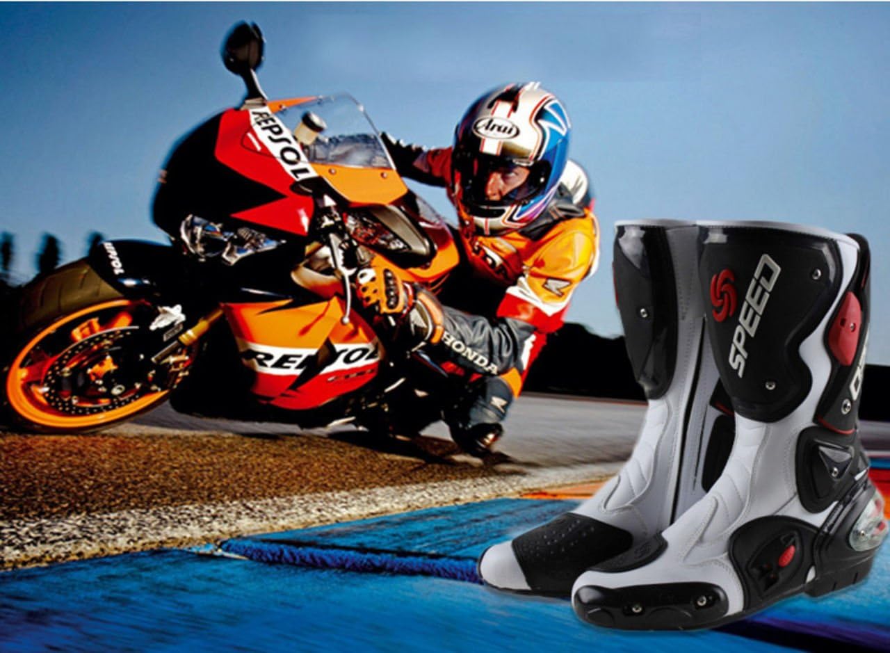 レーシングブーツ　即納　オートバイ靴 　送料無料　ツーリングシューズ　27.5 レーシングブーツ 送料無料 ツーリング ライディング オンロード