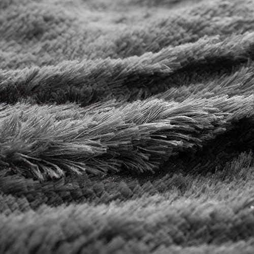 Miniatura 8 de YUSOKI Manta de piel sintética tamaño Queen (Morel, 90 x 90 pulgadas), almohadas anchas, manta de cama ligera de felpa suave y acogedora de