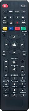 VINABTY Universal Remote Control fit for Samsung Sony LG Sharp Panasonic TV