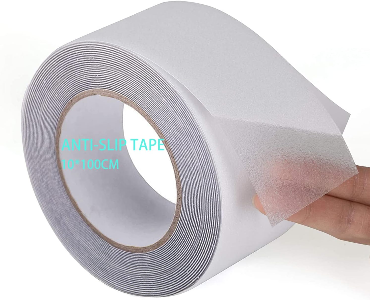 Anti Slip Transparent Anti Slip Tape,10cm by 10m, Non-Slip Traction Grip Tape to Tubs, Boats, Stairs, Clear, Soft, Comfortable for Bare feet