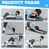 Pilates Reformer Machine Set & Pilates Board Equipment, Pilates Board Upgraded Ab Roller Board, Multifunctional Pilates Reformer Board Set, Automatic Rebound Training Board for Home, Black