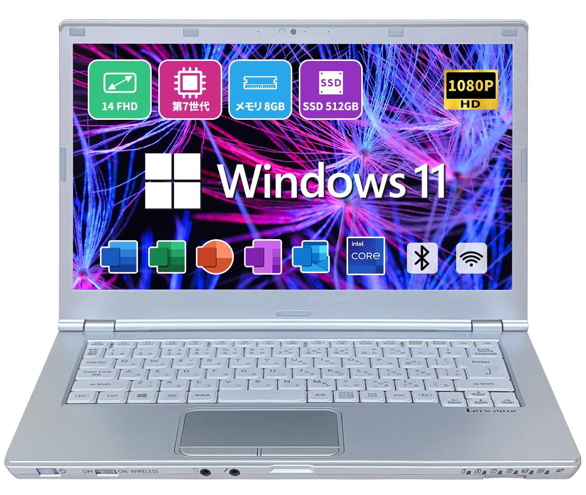 JC0974 パナソニック Let's Note CF-LX6 SSD FHD Office2019 Amazon.co.jp: 【整備済み品】 14インチFHD軽量 Let's note CF-LX6／MS