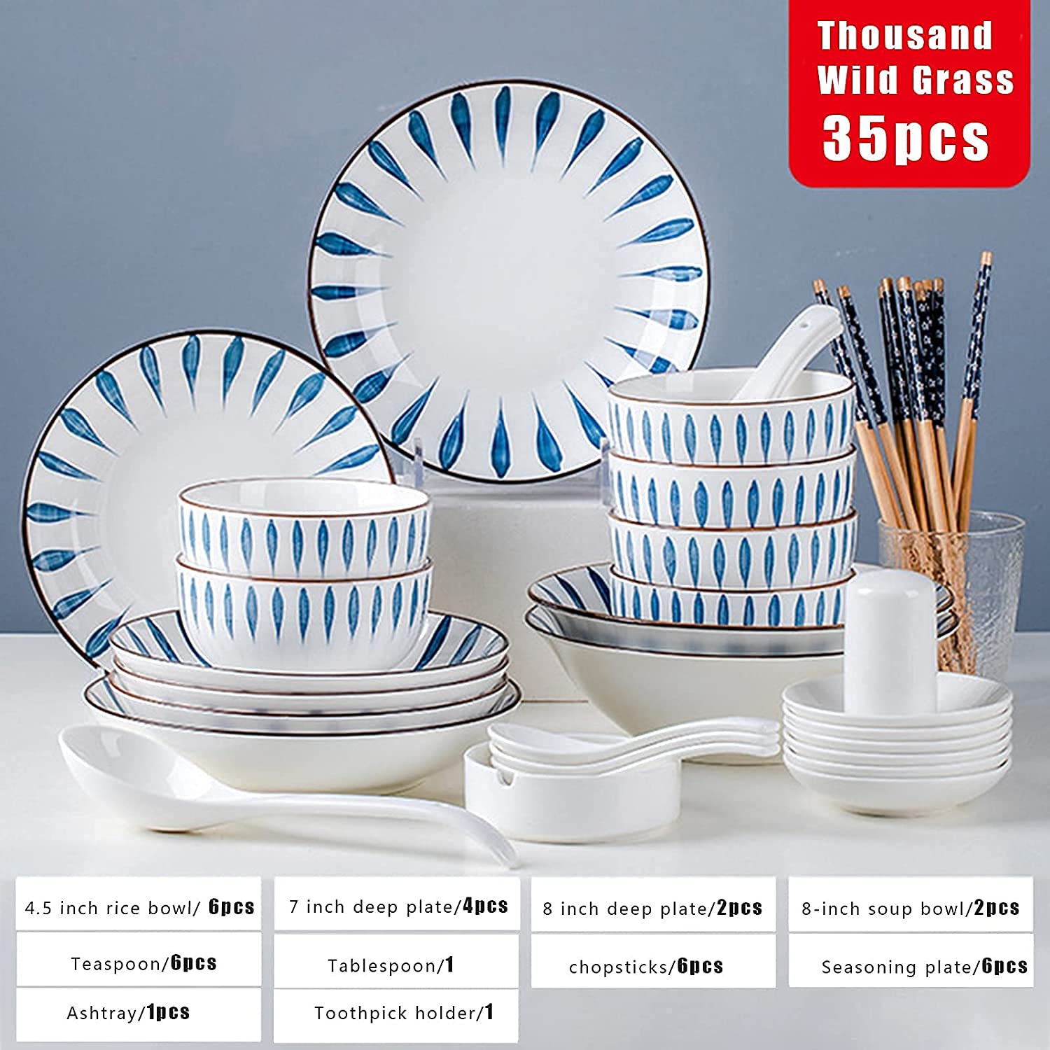 Ensembles de vaisselle en porcelaine, assiettes et bols, service de table moderne en céramique, service pour 8 à 12 personnes, style japonais, ensembles d'assiettes et de bols, ensembles de vaisselle