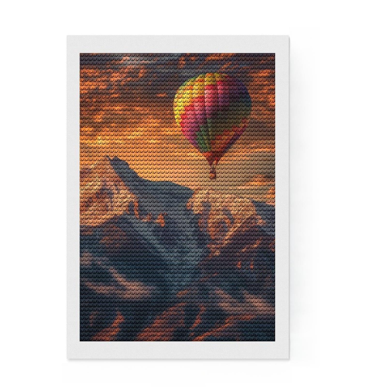 Junmoney Mountain Majesty Diamond Painting Kit 8"x12", Decorate Your Room, Easy to Follow Symbols, Full Kit Included, Office Decor