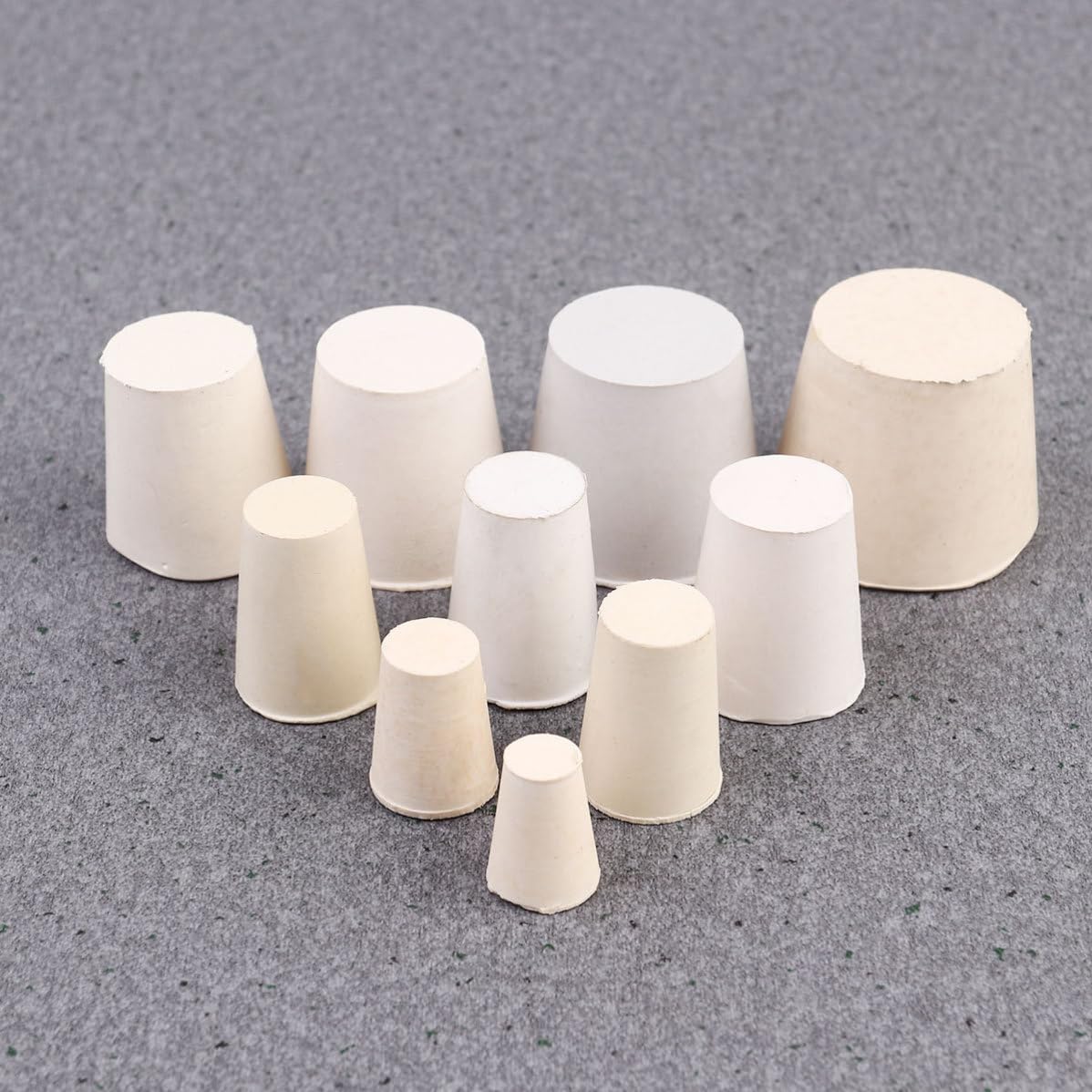 20pcs Beige Rubber Plug Stopper for Fermenter and Carboy with Airtight Seal, Multi-Purpose Tube Plugs for Equipment Isolation Applications and Marine Use Random Color