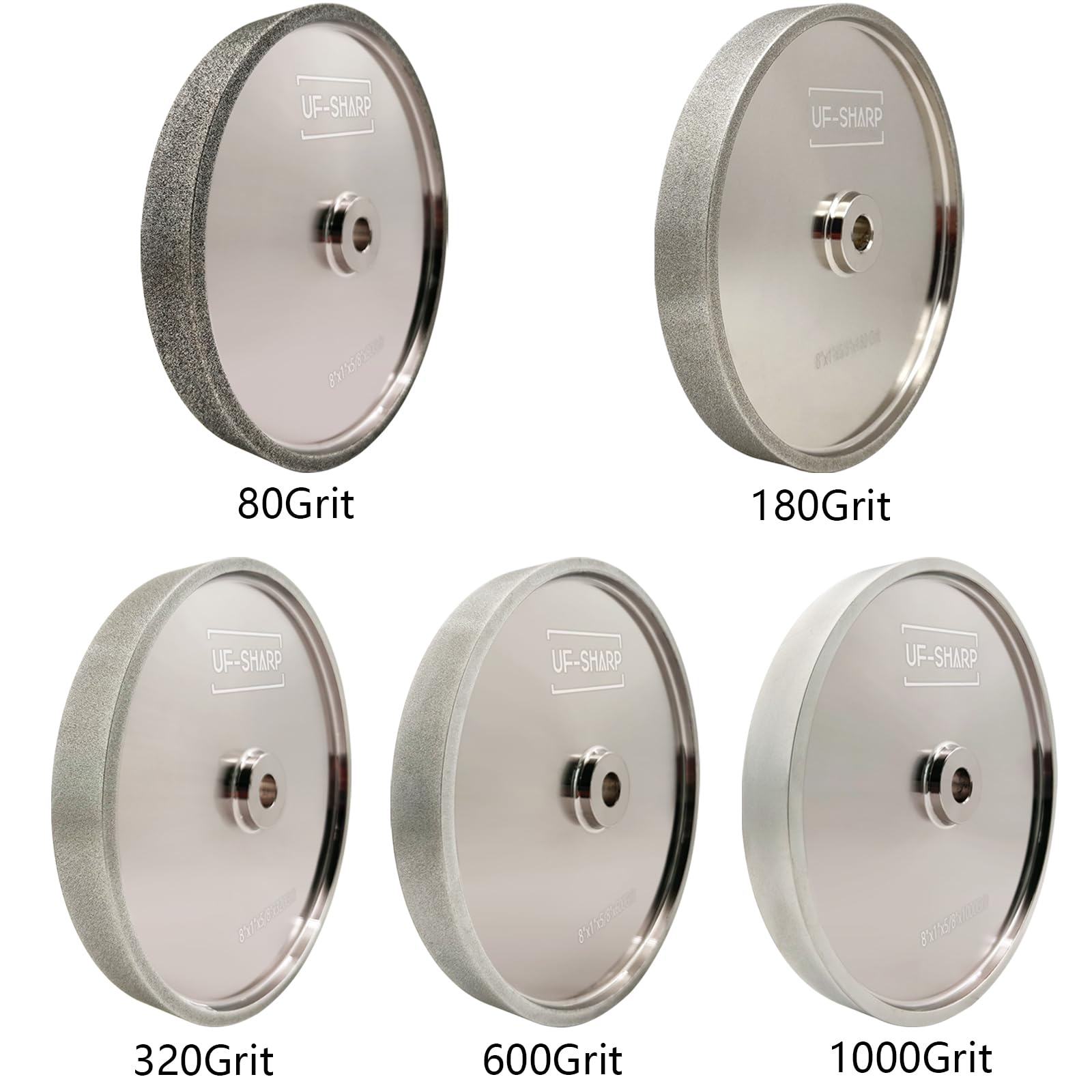 Schärfscheibe Für Drechselwerkzeuge, 150 Mm Cbn-Schleifscheiben, 0,5 Zoll Aufnahme, 1/1,25/1,5 Zoll Breite, Für Doppelschleifmaschinen (6 X 1, 1000Er Körnung)/6 Dia 180 Grit