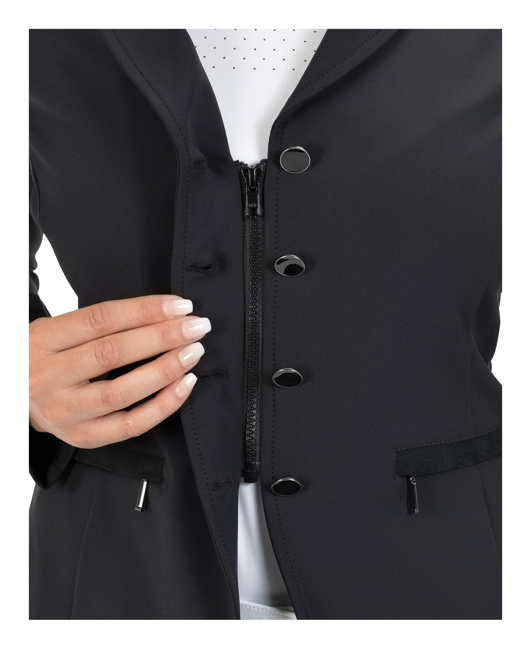 Equiva Damen Turnierjacket Wiesbaden, klassisches Reitsakko mit femininer Passform, komfortabel und funktional, ideal für Turnier und Reitsport