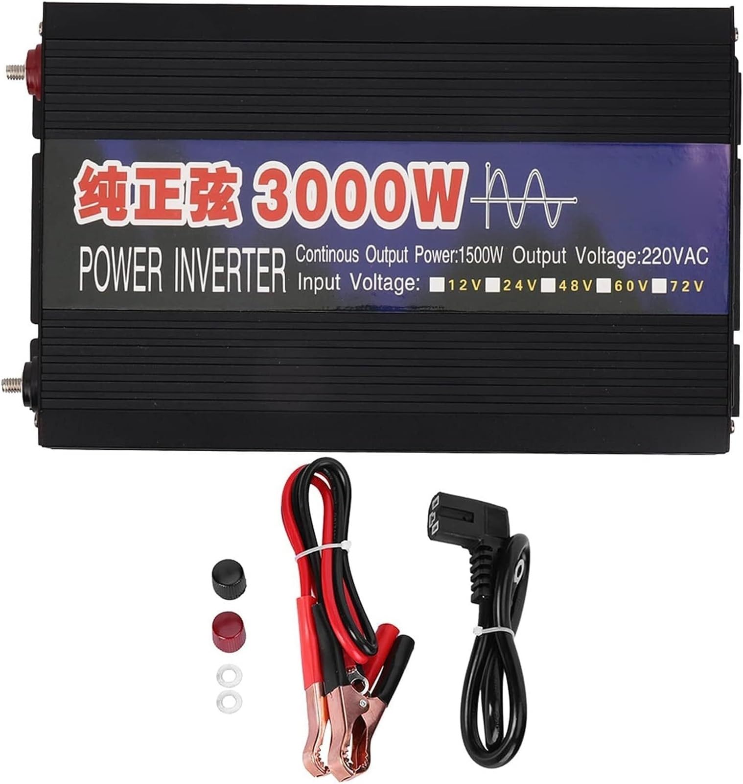 Inversor de Onda sinusoidal Pura 1000W 1600W 2000W 3000W 4000W 5000W 6000W 8000W 12V 24V 48V 60V 72V a 110V/220V/230V Transformador Corriente, Onda Inversor de Corriente camion(3000W,48Vto220V)