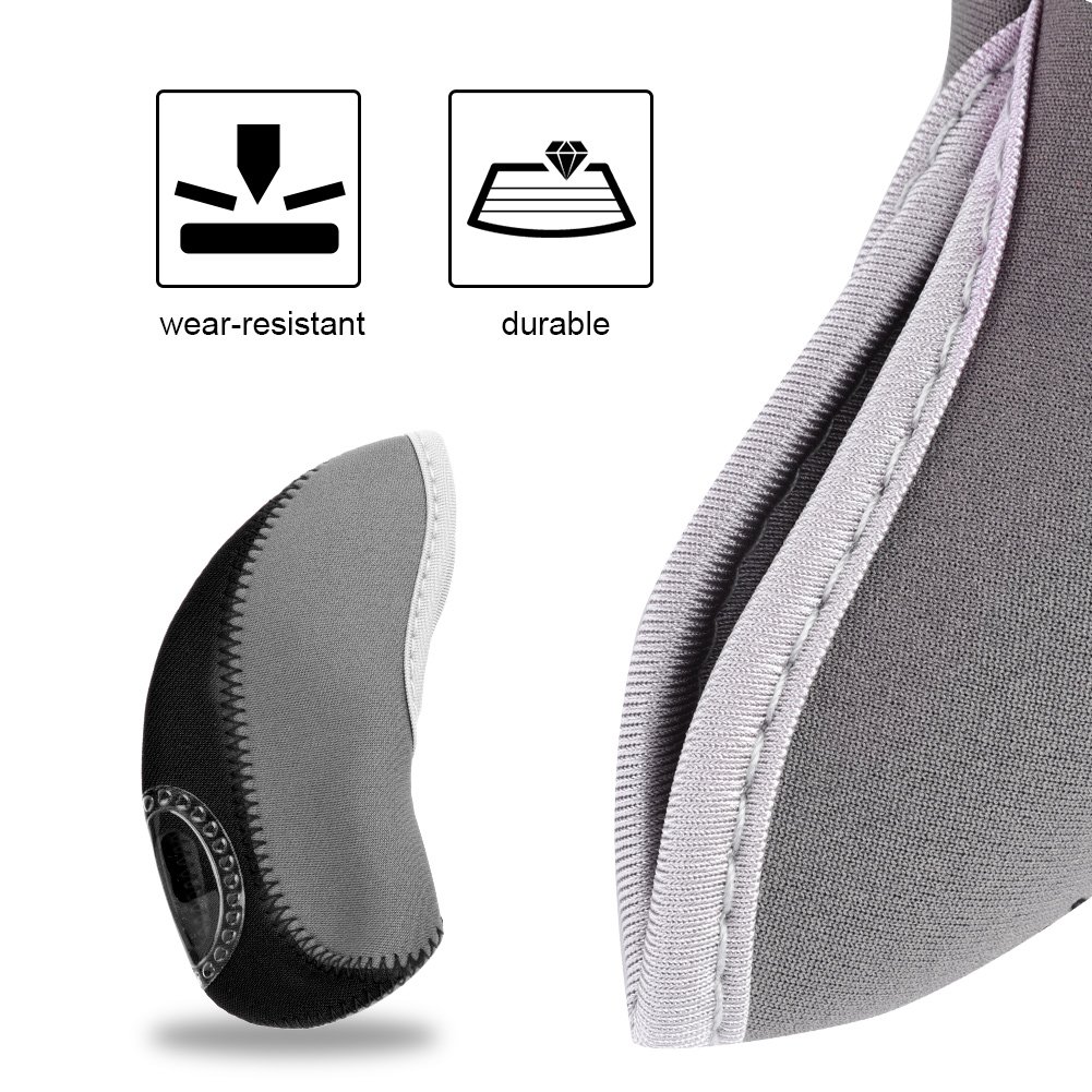 Fundas Protectoras de Golf de Neopreno Impermeables, Juego de 10, Negro Rojo Verde