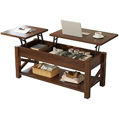Rolanstar Coffee Table 47 2 Lift Top with Hidden Compartment 2 Way Lift Top Coffee Table with Open