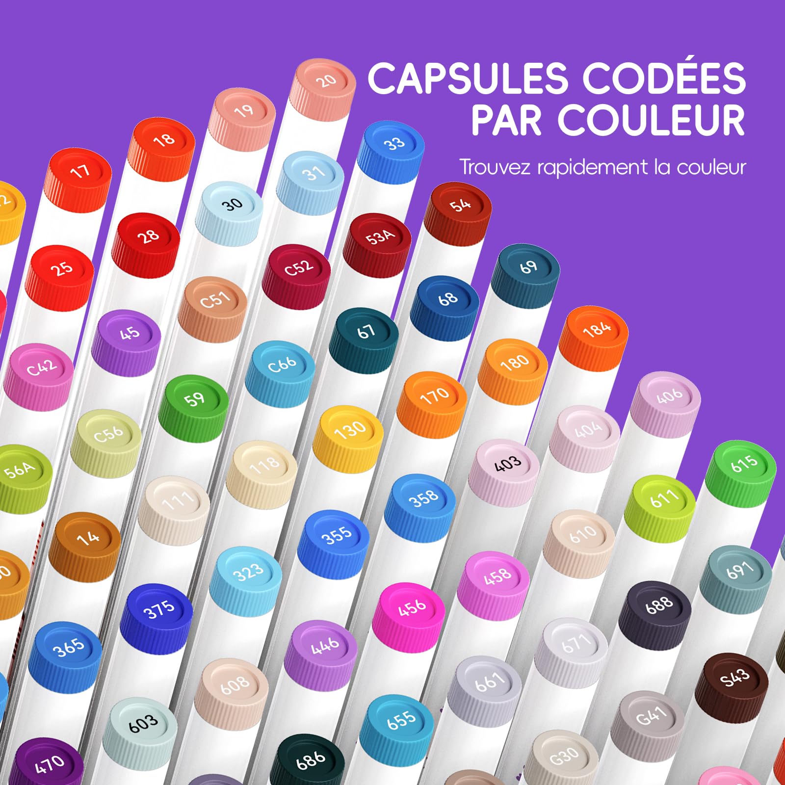 Arrtx Lot de 150 marqueurs de peinture, stylos de peinture acrylique pour artistes, adultes, coloriage, dessin, dessin animé, anime, manga - Pointe pinceau pour peinture sur roche, bois, toile