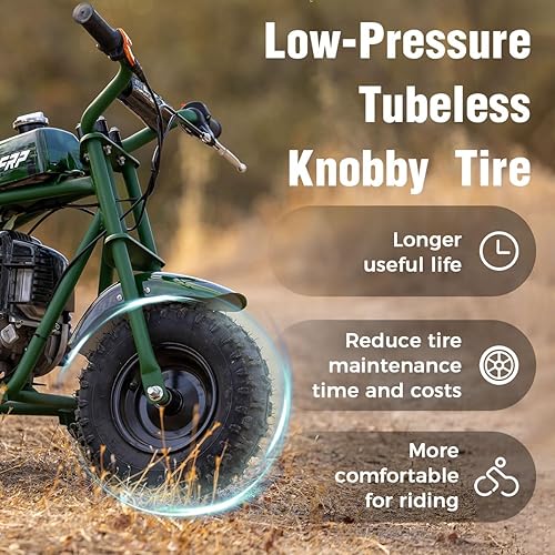 Miniatura 3 de FRP DB003 - Mini moto de cross de 2 tiempos de 50 cc, mini bicicleta para niños, a gasolina, todoterreno todoterreno, mini motocicleta de gasolina,