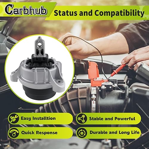 Miniatura 2 de Carbhub 22116786528 Soporte de motor izquierdo derecho para BMW 528i 535i 640i 740i Gran Coupe GT Base Sedan 3.0L 4.4L 6.0L 2010-2018 Soporte de