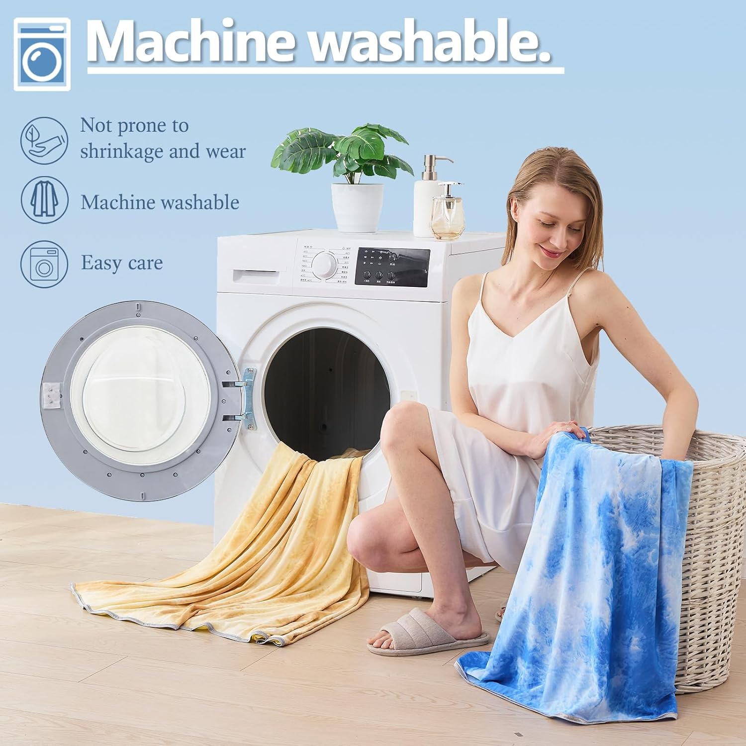 Cooling Blanket Throw Size (50"x70") for Hot Sleepers Ultra Lightweight & Breathable Summer Blanket, Soft Thin Cooling Blanket for Night Sweats, Bed & Couch