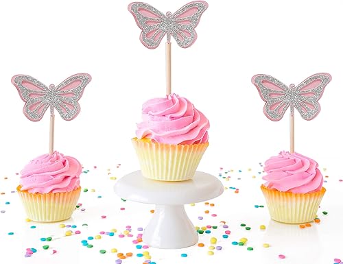 Miniatura 2 de Decoración de confeti con mariposa 3D hecha a mano, decoración de pastel de mariposa para niñas y mujeres, decoraciones de fiesta de cumpleaños