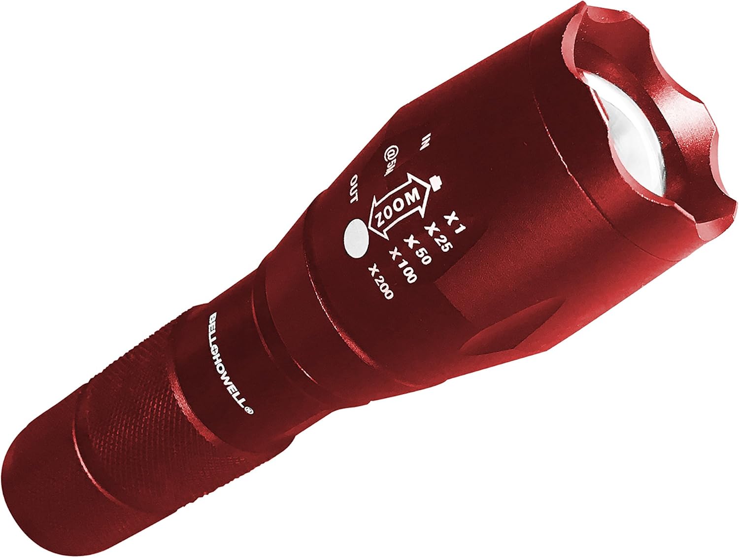Bell+Howell TacLight Red LED Flashlight, Battery Powered, Lightweight