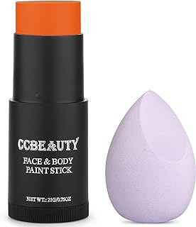 CCbeauty Barra de pintura facial naranja, kit...