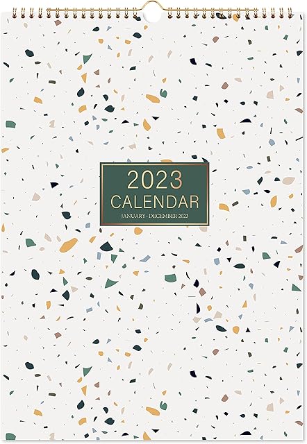 Amazon Brand - Eono 2023 Calendar, Family Calendar 2023 from Jan. 2023 - Dec. 2023, 42.2 x 29.7 cm, Calendar 2023 with Note Section, Perfect Family Planner