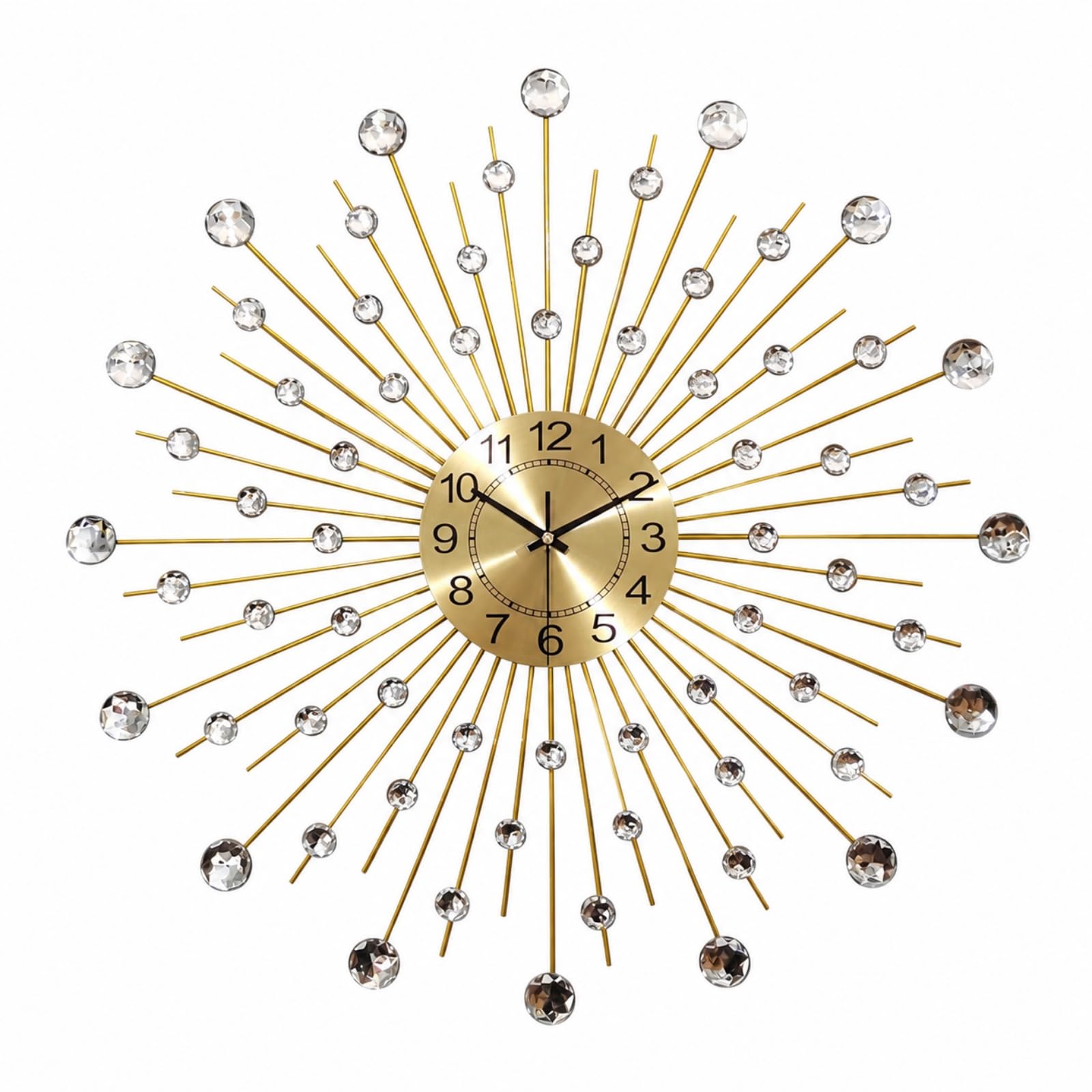 TISHITA Horloge Silencieuse | Morne, Horloge Murale, Décorative, pr Entrée, 70CM,