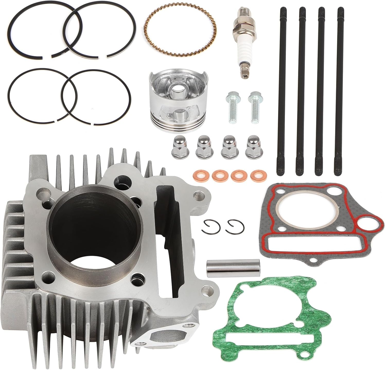 ECCPP Cylinder Piston Ring Gasket For Polaris Outlaw 90 2007-2016 Sportsman 90 2007-2016 Cylinder Piston Gasket Top End Kit 0453430 0455434