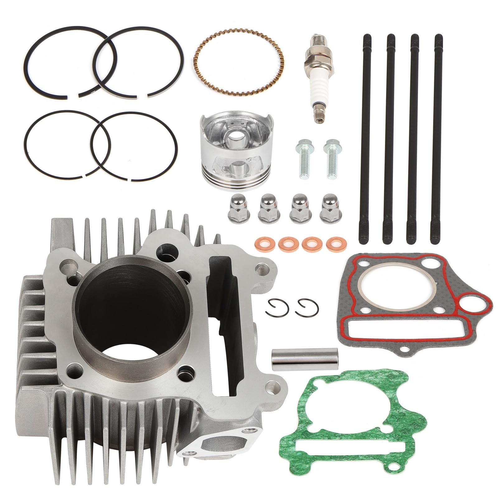 ROADFAR Cylinder Piston Assemblies For Polaris Outlaw 90 2007-2016 For Polaris Sportsman 90 2007-2016 Engine Cylinder Heads Rings 0453430