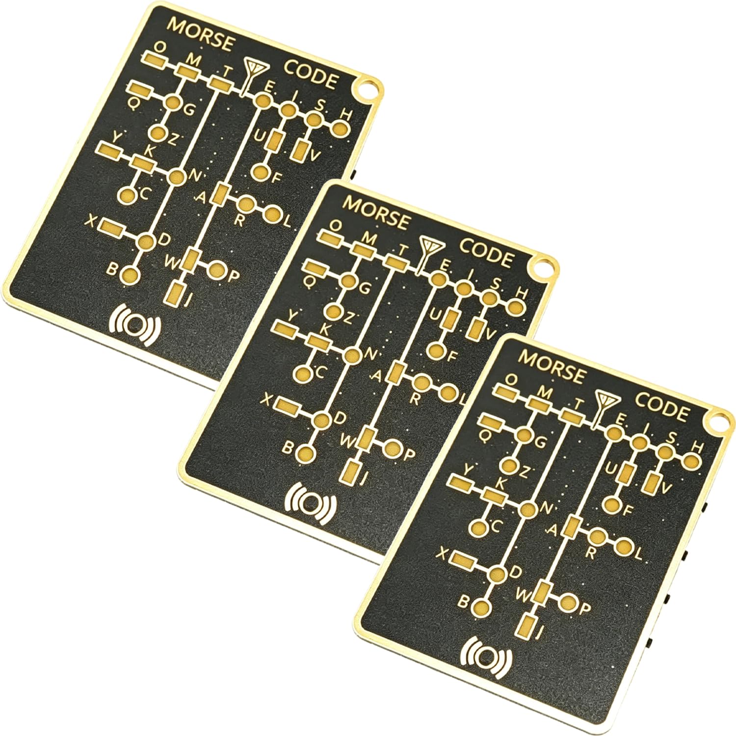 Morse Code Trainer Card Pro (LED Edition) – Interactive LED Morse Code Learning Tool, Professional PCB Style, Multi-Mode Trainer with Immediate Feedback and Practice Features (1pc) — view 8