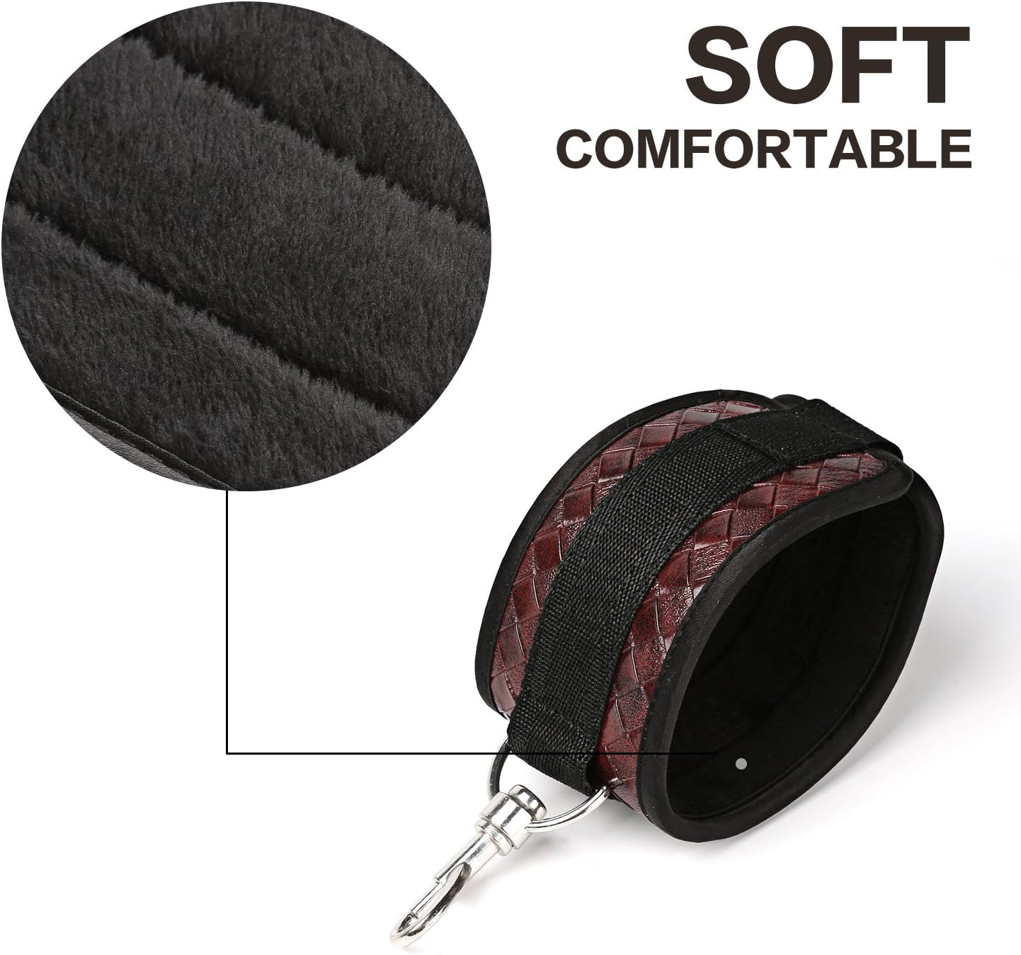 Expandable 2 Black Metal Spreader Bar Set Home Gym with 4pcs PU Brown Adjustable Straps,Sports Aid Training Fitness Gear Pilates Aid Kit,Gym Kit