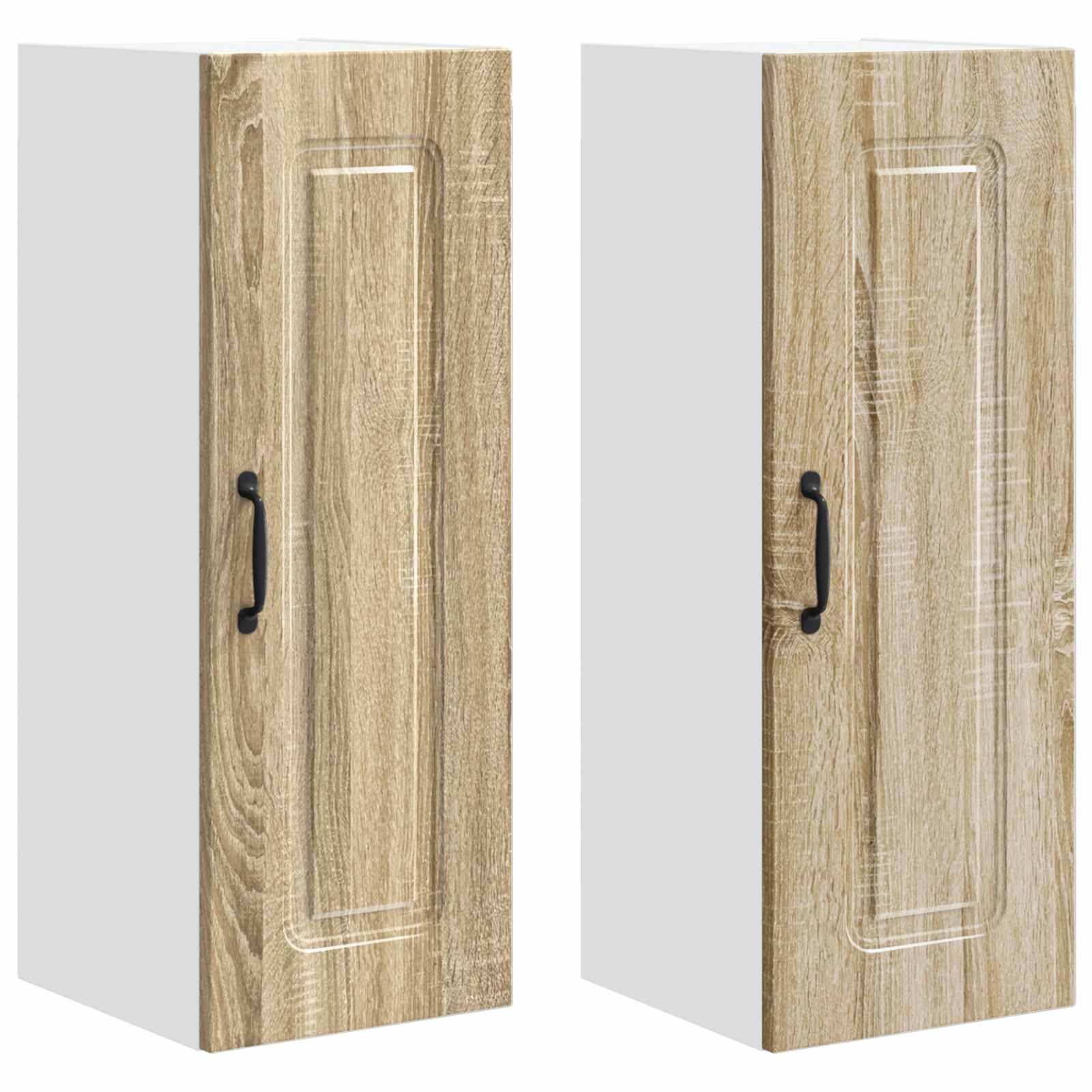 Armoire murale de cuisine Kalmar en chêne Sonoma 30x31x80 cm lot de 2