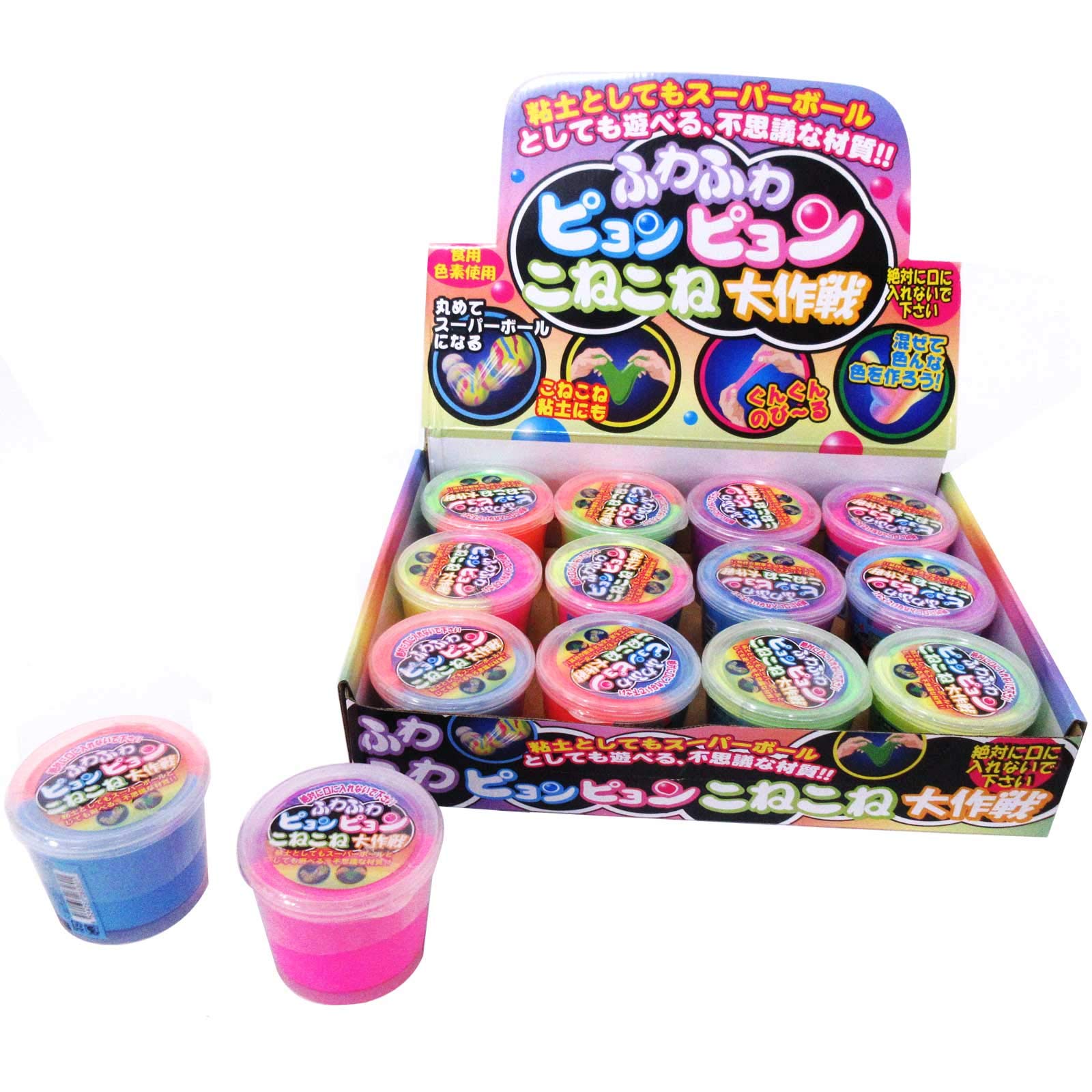 MYSTERIOUS FEELING  FLUFFY PYEONGPYEONG KONEKONE DAISAKUSEN 12 PIECE DISPLAY PACKAGE 206-580