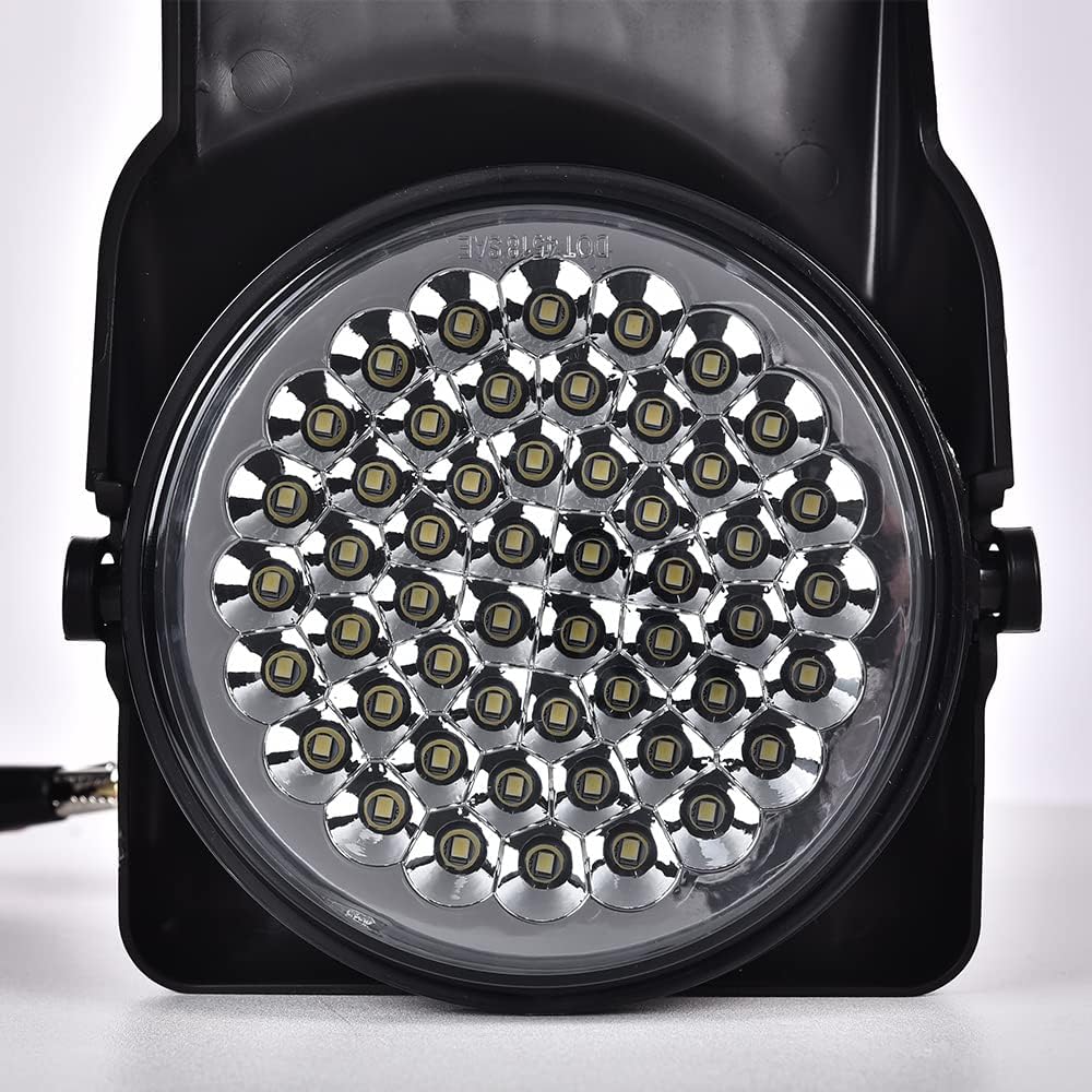 G-PLUS Hyper White Full LED Bumper Fog Lights +Switch Left+Right Compatible With 2003-2006 GMC Sierra Bumper Fog Light W/o Wiring Kit