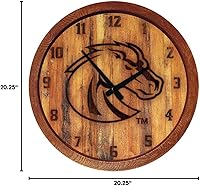 Vista 389 de The Fan-Brand NCAA Oklahoma Sooners: Faux Barrel Top Wall Clock Sports Team Bar Sign Décor - Home Man Cave, Party Decoration - Made On Demand