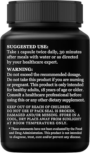 Miniatura 3 de Panax Cápsulas de extracto de raíz de ginseng  90 cápsulas vegetales de 400 mg  Apoyo de alerta de enfoque de memoria natural  Energía del estado de