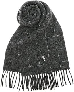 [POLO RALPH LAUREN] [ポロラルフローレン] マフラー リバーシブル グレー メンズ レディース PC0743 047 [並行輸入品]