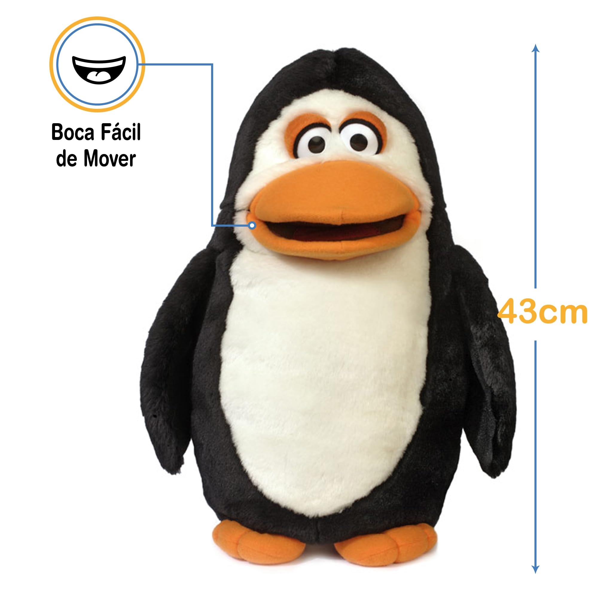 Penguin Animal Puppets Kid Toys, 17 in. by Silly Puppets : Amazon