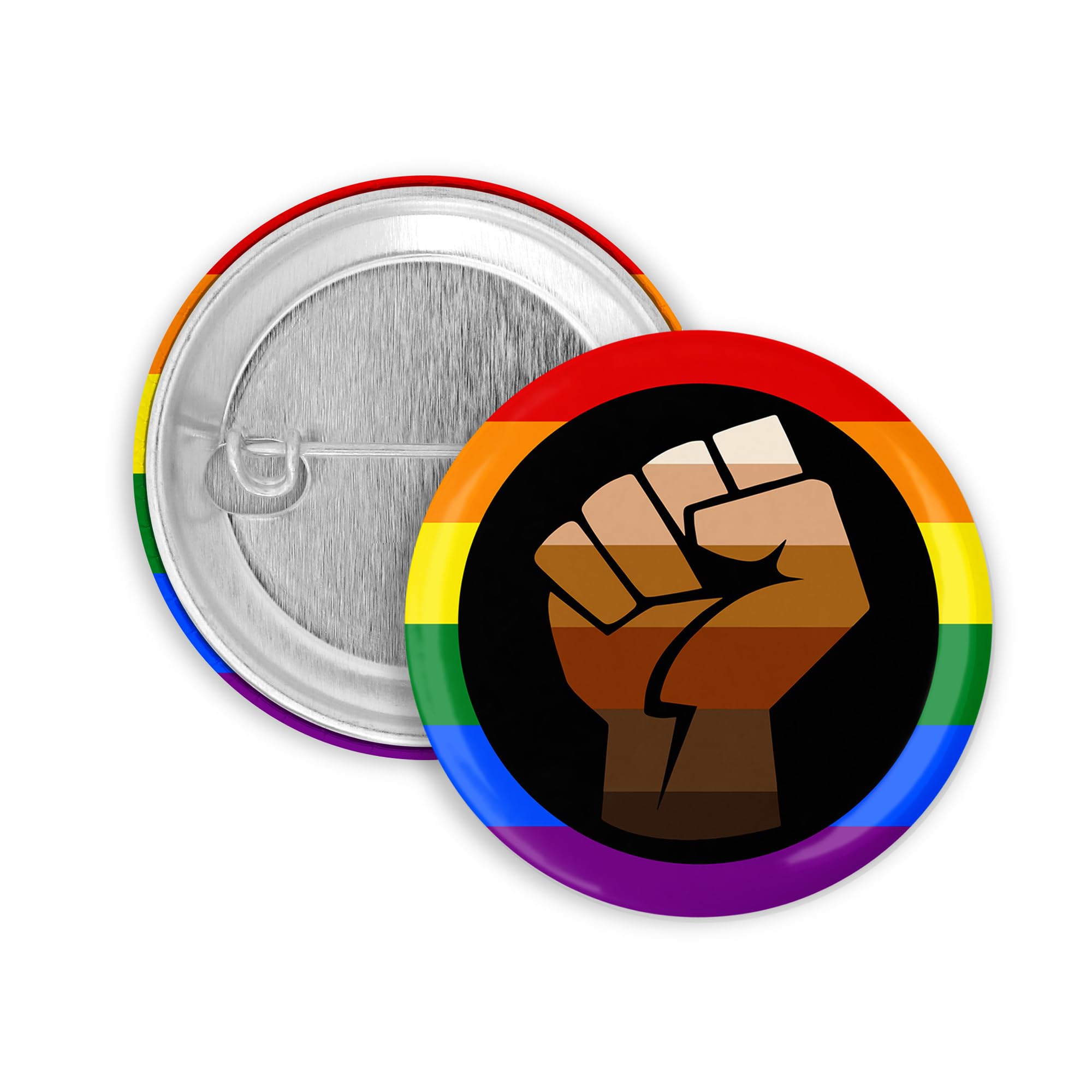 5x FCK NZS/Kein Mensch ist illegal Button | 25mm/32mm (Black lives matter 25mm)