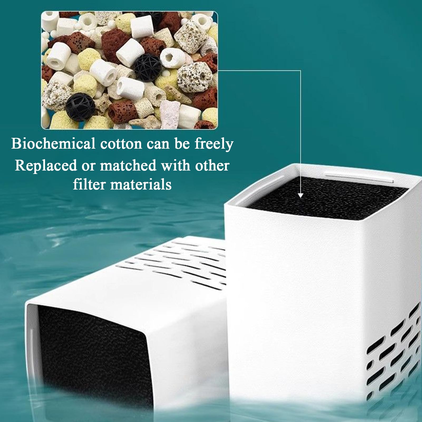 Filtro De Agua Para Acuario - Bomba de Estanque Potente para Oxigenación,Máquina Silenciosa de Flujo de Agua para Hogar Oficina Sala de Estar