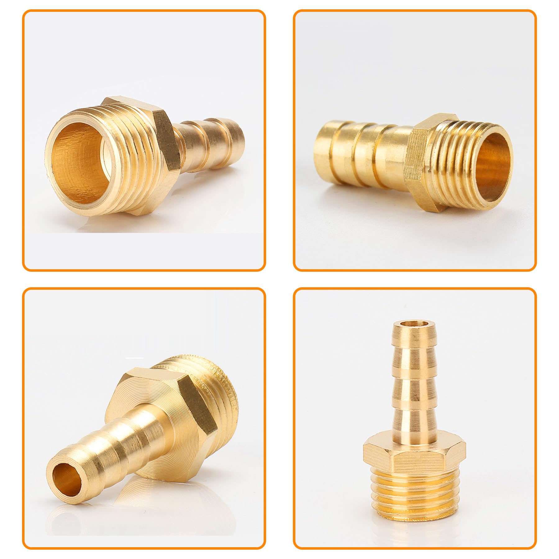 2 Boquillas De Manguera De Latón IG De 1 Pulgada, 1 Pulgada IG X 25 Mm