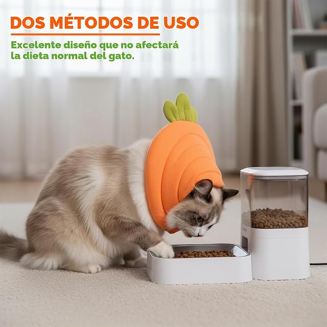 Foto 5 de 7 de Ziyonix Collar Suave Isabelino para Perro y Gato - Collar de Recuperación para Curar Heridas - Naranja