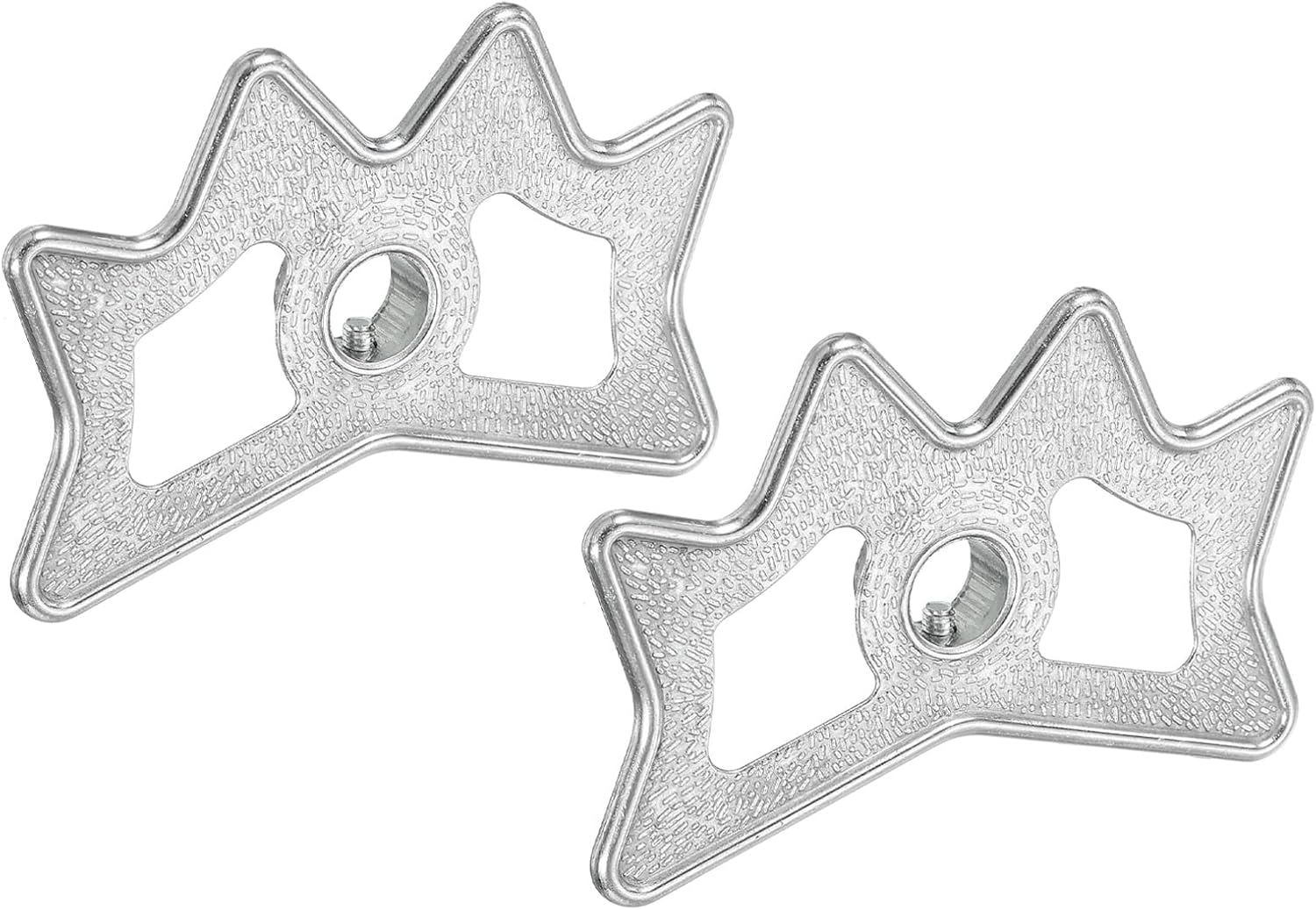 PATIKIL Billiard Bridge Head, 2 Pack Aluminum Alloy Pool Billiard Cue Stick Bridge Plug-in Billiard Accessories for Pool Table, Silver Tone