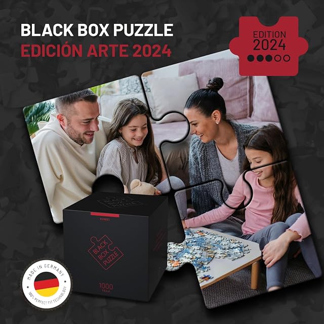 Foto 2 de 8 de Black Box Puzzle 1000 Piezas - Blackbox Puzzle con Motivo Sorpresa sin Plantilla, Rompecabezas Pesado…