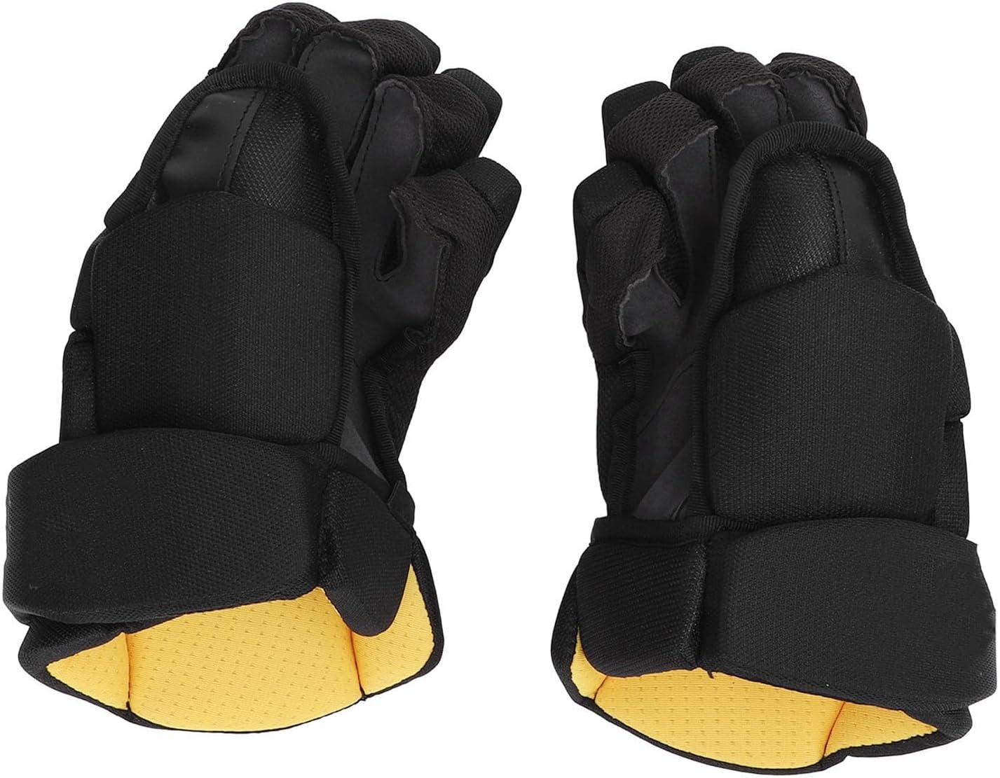 Asixxsix Ice Hockey Gloves, Curved Thumb Protection Lightweight Hockey Gloves Field with Mesh Fabric Breathability for Roller Street